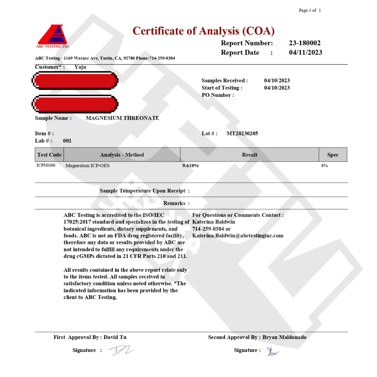 MAGNESIUM L-THREONAAT